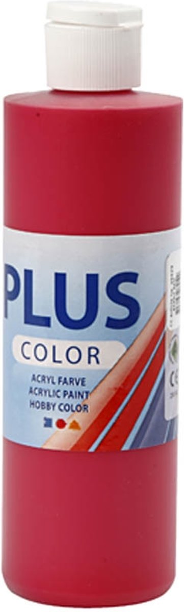 Plus Color acrylverf, berry red, 250ml [HOB-39429]